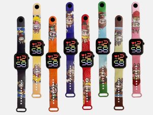 Jam Tangan Anak LED MUSIK 3D Lucu Sanrio Melody Kuromi Cinamorol