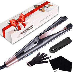 Máy duỗi tóc 2 trong 1 và máy uốn tóc Xoắn duỗi thẳng Máy uốn tóc chuyên nghiệp Ion âm Làm nóng nhanh Tạo kiểu Bàn ủi phẳng2026