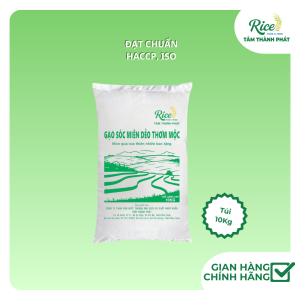 10KG GẠO SÓC MIÊN DẺO THƠM MỘC HIỆU CON GÀ