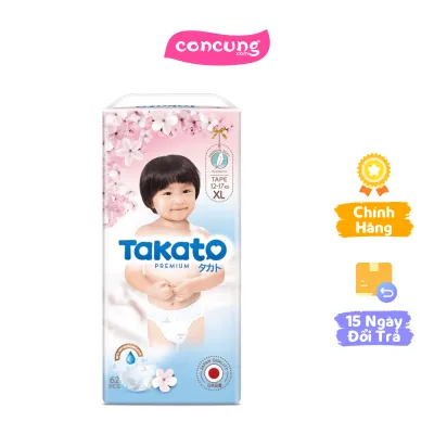 Tã dán Takato siêu mềm mại (XL 62 miếng)