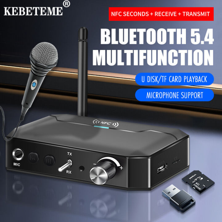 Bluetooth 5.4 Receiver Transmitter âm thanh Bộ chuyển đổi không dây RCA 3.5 mét aux jack loa nghe nhạc âm thanh nổi cho PC ô tô Tai nghe có mic