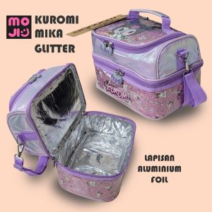 Tas Bekal Anak Karakter 2 Tingkat – Foil Insulasi Menjaga Makanan Tetap Fresh