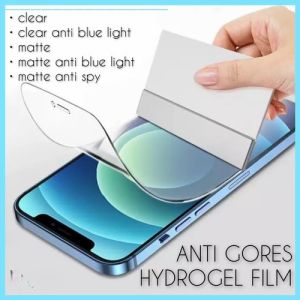 Anti Gores Hydrogel XIAOMI MI A1 / MI 5X / MI A2 / MI 6X / MI A2 LITE / MI 8 LITE / MI 9 / MI 9T / MI 10T / MI 10T PRO / MI 11 LITE / MI 11T / MI 11T PRO / MI 12 LITE Cetak Xtra Anti Glare Matte / Clear Bening / Spy Matte Depan