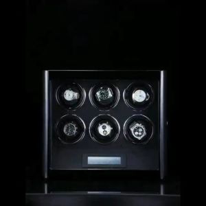 IBBETON Luxury Wood Watch Box Automatic Watch Winder Safe Box With Mabuchi Motor LCD Touch Screen And Remote Control Mechanical Watch Box