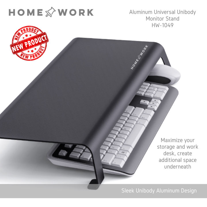 HW1049 Aluminum Universal Unibody Monitor Stand Riser, Compatible with ...