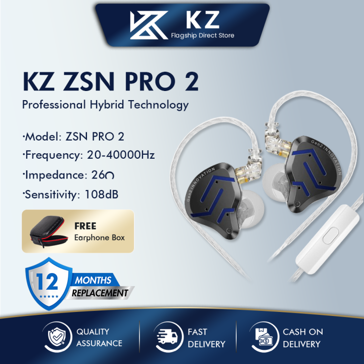 Ear Buds Earphone Zsn Pro KZ ZSN PRO HiFi Wired