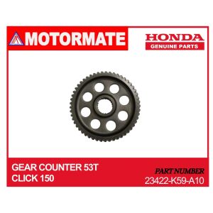 HONDA GENUINE PARTS Gear Counter 53T Click 150 Part No. 23422-K59-A10