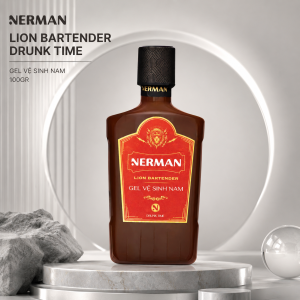 Dung Dịch Vệ Sinh Nam Nerman Lion Bartender Drunk Time 100g – Thơm Mát Cuốn Hút Sạch Sâu