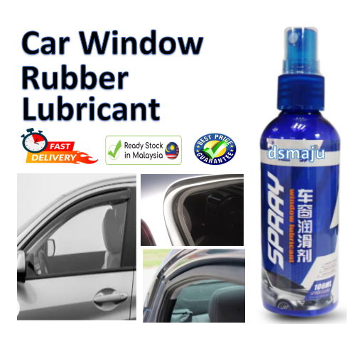 DSMAJU All Purpose Car Window Lubricant Spray Car Rubber Lubricant Oil  Remove Car Noise Smooth Open Window Rubber Restore