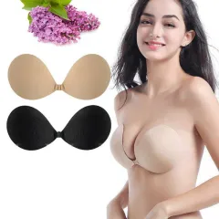 IPP Transparent Strap Bra for Women's Skin Color Cotton Seamless