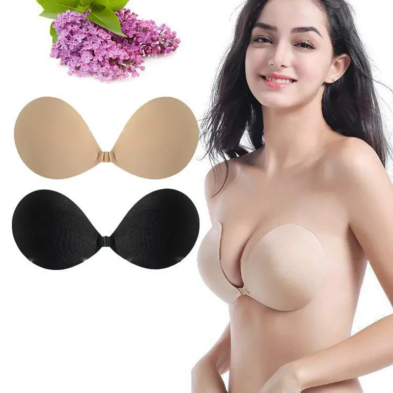 Luckin Mart Female Underwear Concealed Silicone Nipple Strapless