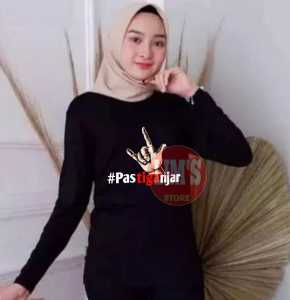 Kaos metal lengan panjang pria dan wanita