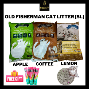 Old Fisherman Cat Litter Sand Bentonite Pasir Kucing toilet 5L
