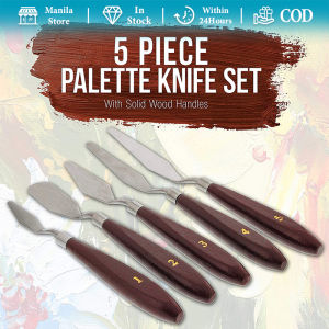 5pcs/Set Palette Knife Stainless Steel Spatula Watercolor Painting Oil Painting Palette Knife Fine Art Supplies
