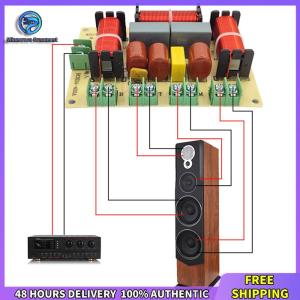 Winnereco 250W 4-8 Ohm 4 Way Speaker Audio Frequency Divider Treble Medium Bass DIY Speaker Filter Home Theater Audio Modification