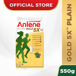 ANLENE Gold 5X High Calcium High Protein Plain Milk Powder Susu Tepung 奶粉 (550g)