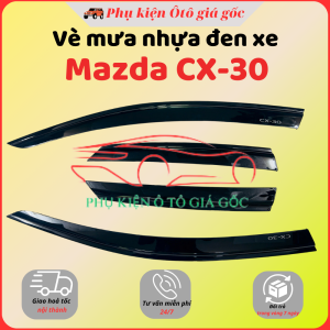 Vè che mưa xe Mazda CX-30 Mẫu nhựa đen cao cấp