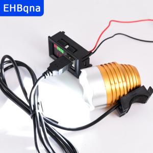 [COD] EHBqna SPORTS เครื่องวัดระดับแบตเตอรี่ Car12V แรงดันไฟฟ้าและจอแสดงพลังงานของรถยนต์ดิจิตอลโวลต์มิเตอร์แบตเตอรี่ LED ไฟแสดงระดับการชาร์จแบตเตอรี่ตะกั่ว-acidlithium
