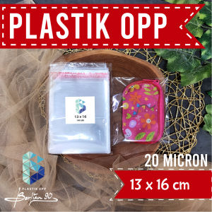 13x16 cm Plastik Opp 20 micron isi 100 lembar