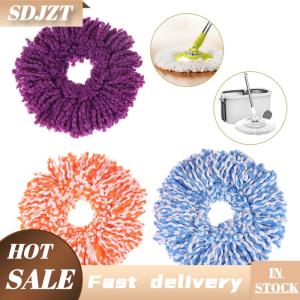 SDJZT Dày Sợi Nhỏ Bông Đầu 360 Ma Thuật Lau Spinnable Phổ Quay Lau Đầu Thay Thế Refill Hộ Gia Đình Công Cụ Làm Sạch 16Cm
