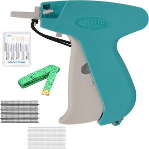 Stitch for Clothes Micro Tagging Kit for Clothing with 5 Fine Needles - 500 Black & 500 White Micro FastenersStitch Tag for Home Quick Stitch Sewing with Tape Measure