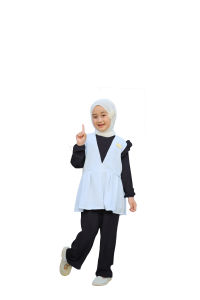 Setelan Anak Perempuan Crinkle Airflow 2-12 Tahun DelianiKids Terbaru 2023 DR-01