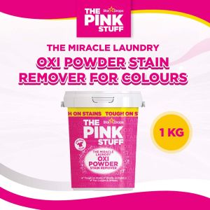 The Pink Stuff The Miracle Laundry OXI Powder Stain Remover for Colours (1 KG)