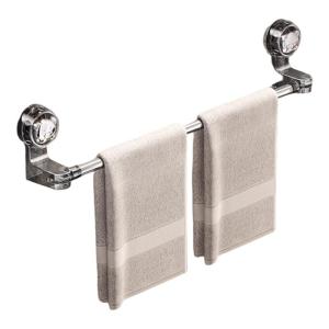 Adjustable Length Plastic Suction Cup Towel Rack Plastic for Wall Easy installs Expandable Storage for Bathroom Kitchen