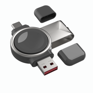 Portable Magnetic Wireless Charger for Samsung Galaxy Watch Double Sided Blind Insertion Wireless Charging Dock Station for Galaxy watch S3 S4 Active