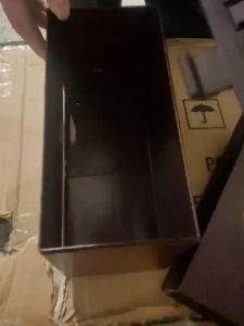 Plastic Edge Pressing Type Straw Box Straw Storage Box Straw Dispenser Box For Restaurant Coffee Shop