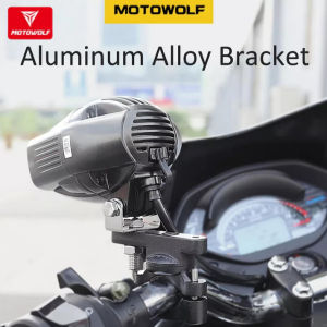 Motowolf Braket Lampu Tembak Motor Breket Almunium Alloy Multifungsi
