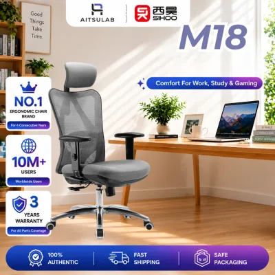 Ready Stock Sihoo M18 Ergonomic Chair Weight Support up to 150 Kg / Office Chair / Gaming Chair / Comfortable / Desk Chair
