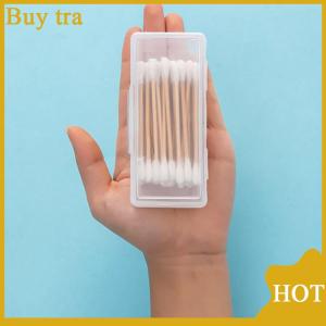 [Buytra] Portable Travel Box Cotton Swab Holder Case Detal Floss Jewelry Organizer Container Dust-proof Jewelry Accessories Box