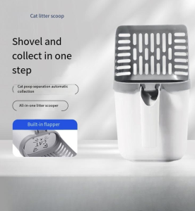 Cat Litter Scoopers with Poo Bag Cat Litter Dispenser [local stocks]