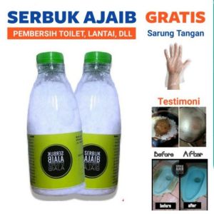 Serbuk Ajaib Pembersih Kerak Kamar Mandi Botol 200ml AMPUH