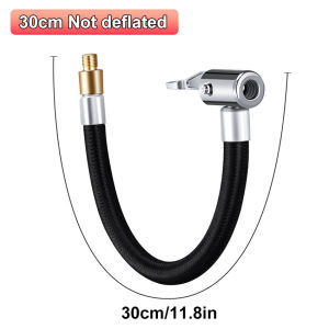 【Local Delivery】 Car Tire Air Inflator Hose Inflatable Pump Extension Tube Adapter Air Chuck Lock Valve Connect for Bike Motorcycle Bike Tyre Inflatable Tubes LZC-Pump-Extender-Hose