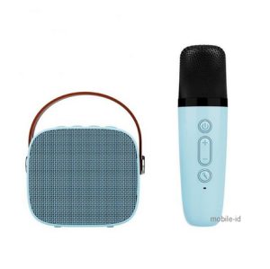 Speaker Bluetooth Karaoke Mini Mic Full Bass Wireless Portable Rechargeable Bisa Terhubung ke HP/TV/Komputer