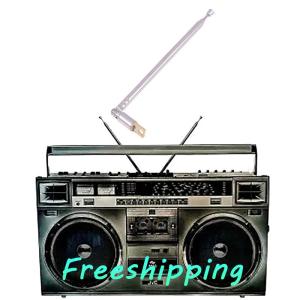 baoxue 1Pc 4 Section Telescopic Stainless Steel AM FM Radio Antenna Universal Head Speaker Radio Pull Rod