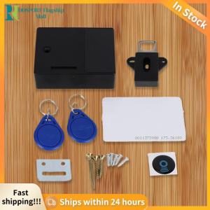 Digital Door Lock with RFID IC Card for Cabinets and Drawers Secure Smart Lock System in Black Finish