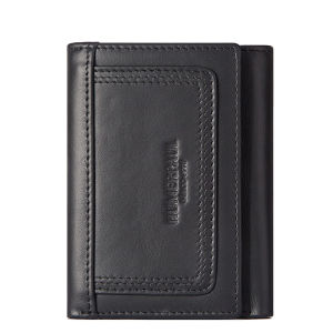 2022 HUMERPAUL Folding Portable Wallet For Men Genuine Leather Cash Slot Coin Slot BP992