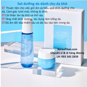 Set dưỡng trắng da và dưỡng ẩm cao gồm 1 chai tinh chất dưỡng và 1 hộp kem dưỡng trắng - Atomy Hydra Brightening Care Set - 애터미 하이드라 브라이트닝 케어 세트 - Набор для ухода за осветляющим эффектом Atomy Hydra