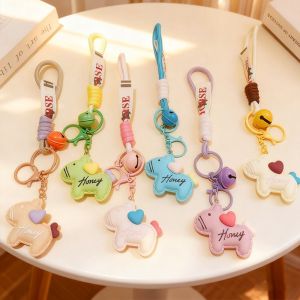 YONDO Candy Color Zodiac Pony Doll Cartoon Style Cute Design Horse Pendants Cute Backpack Ornaments Year Horse Mascot New Year Gift