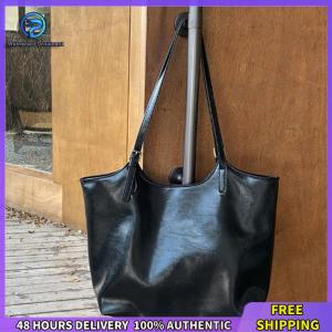 【Clearance sale processing】 Womens Elegant PU Leather Tote Bag Large Capacity Shoulder Bag for Work and Shopping in Classic Black