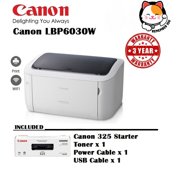 Canon Imageclass Lbp6030 6030w Print Only Mono Laser Printer Lbp 6030 With Original Toner 