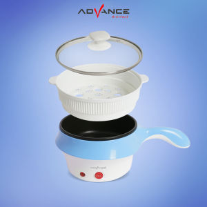 Advance C-18 Panci Listrik 1.5 Liter Low 400 Watt Multifungsi Gratis Pengukus Plastik Food Grade