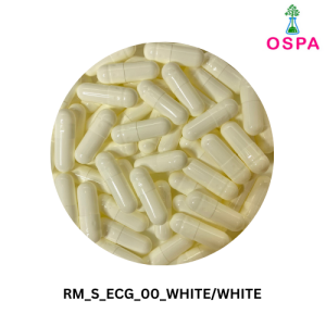 1000pcs Size 00 White/White Color -OSPA High Quality Empty Gelatin Capsule