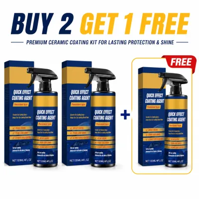 (SG STOCK)Automotive Nano Ceramic Coating Spray – Car Detailing Kit Instant Gloss Enhancer Hydrophobic Layer