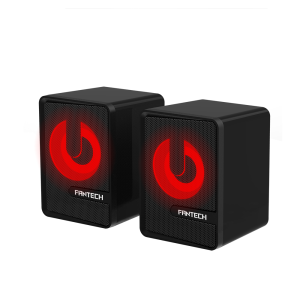 Fantech Speaker Laptop Komputer PC BEAT GS203 RGB Mobile Gaming & Music Speaker Gaming Mini Wired Super Bass Stereo Audio dengan lampu LED RGB Effect Black White | Garansi Resmi 1 Tahun
