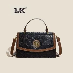 BJ63312 (DAPAT SERTIFIKAT) - KHAKI/BLACK TAS LK SLEMPANG HANDBAG TAS WANITA FASHION IMPORT MODIS ELEGAN TERMURAH TERLARIS TERBARU BAGSTORE JAKARTA TAS BATAM ZCJ3312