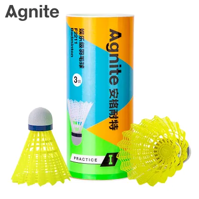 Agnite Kok Badminton / Kok Bulutangking / Shuttlecock Bahan Nylon Isi 3 F2211